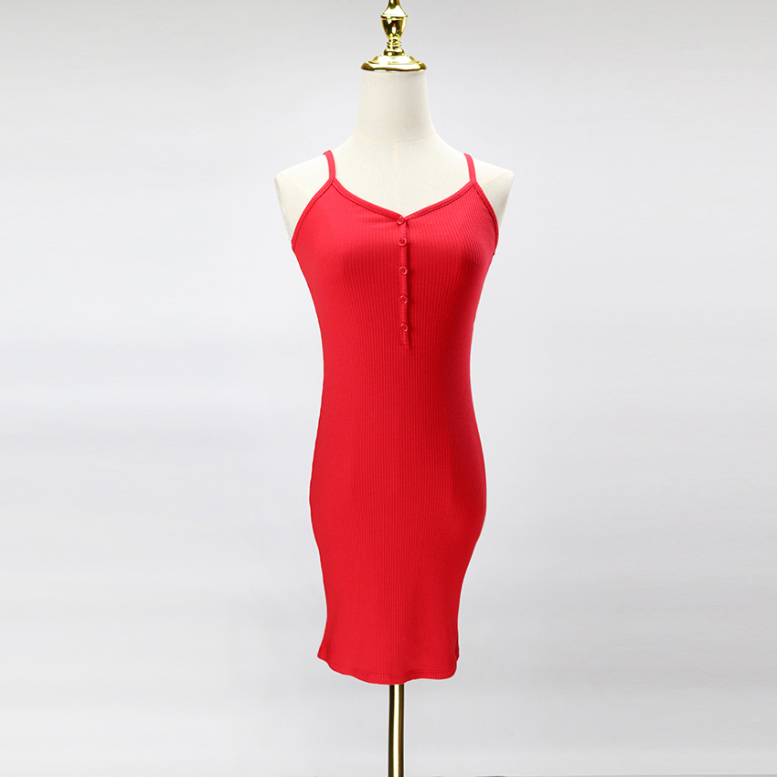 Ряное вязаное платье Rib Knit Dress