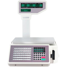 Hot Selling Commercial Supermarket Electronic Cashier Scale with Barcode Label Printing