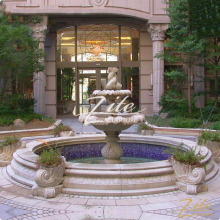 Western Style Outdoor Garden Fish Marble Fountains