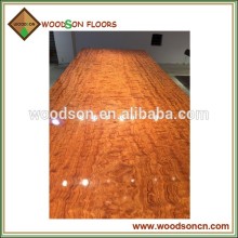 Customized Natural Bubinga Solid Wooden Table Top Slab