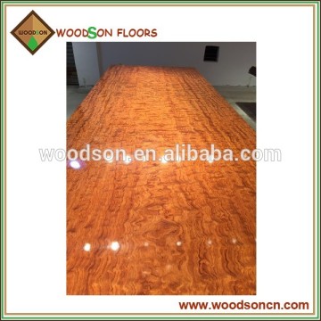 Customized Natural Bubinga Solid Wooden Table Top Slab