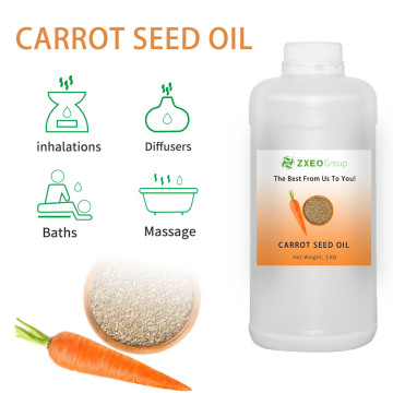 Aceite de semilla de zanahoria orgánico natural 100% puro