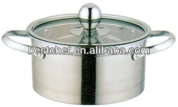 Sandwich bottom stainless steel Mini hot pot single people pot
