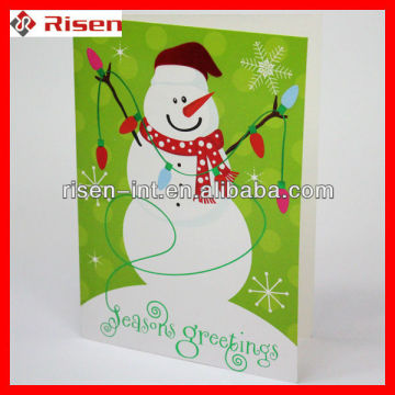 Colour printing christmas cards,beautiful invitation cards,3d christmascard