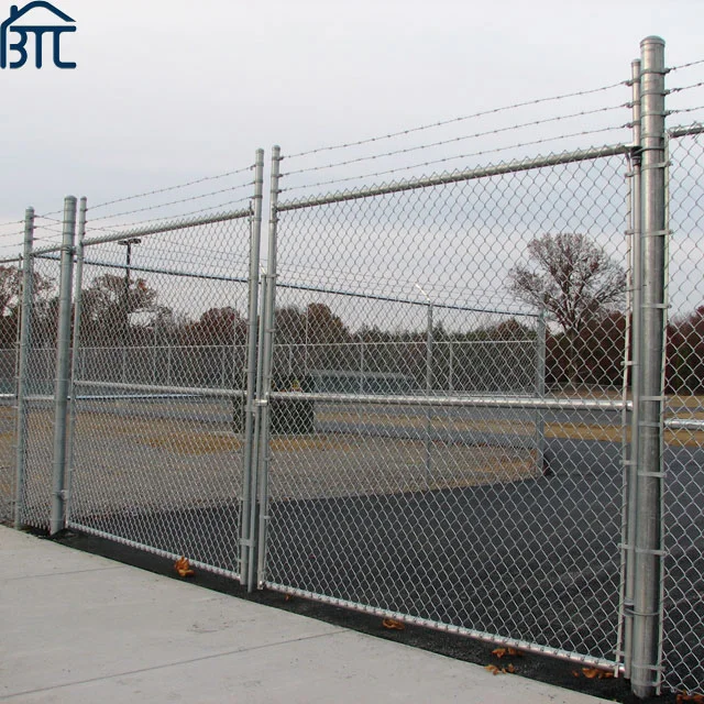 Wholesale Galvanized Wire Mesh Chain Link Fence and Barbed Wire Fence Farm Fence