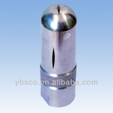 Compact tank washing nozzle/ Fluid-driven rotating tank wash nozzle