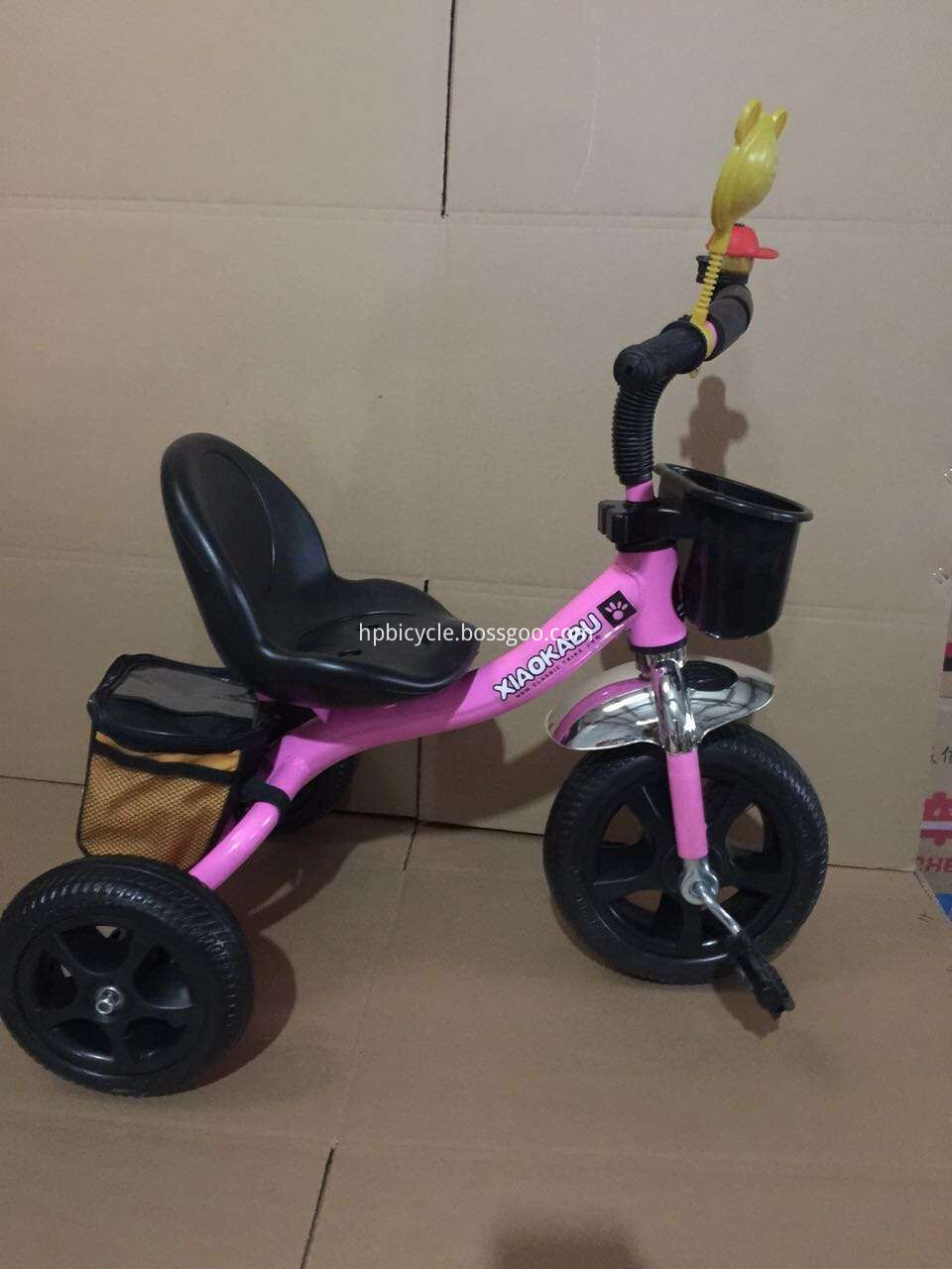 Children tricycles with PVC basket