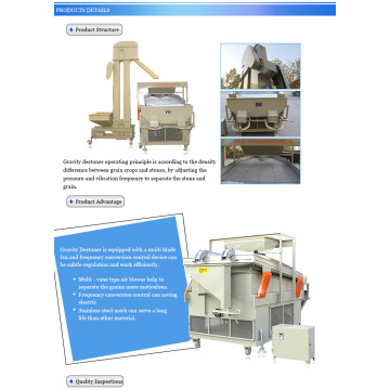 Corn Seed Gravity Destoner Machine