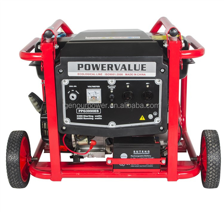 GENERATOR 2014 3.5 kw generator Electric motor 3.5kw 3.5kw gasoline generator for exporting(ZH4500-1HD)