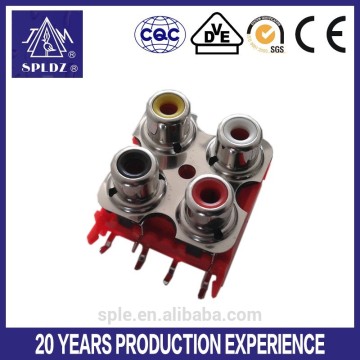 4pin AV pin Jack Board used for TV/DCD/STB/VCD