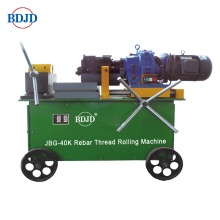 Electric steel rebar threading machine