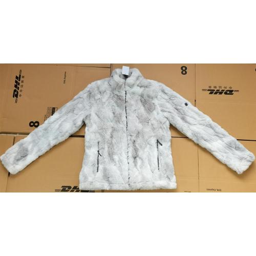 Women's Printed Fake Fur Jacket With Lining