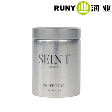 Round frosted powder iron can