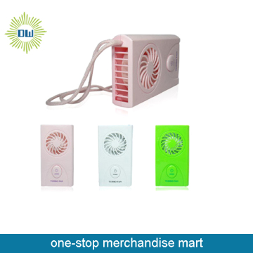 Square Hand Held Battery Powered Fan