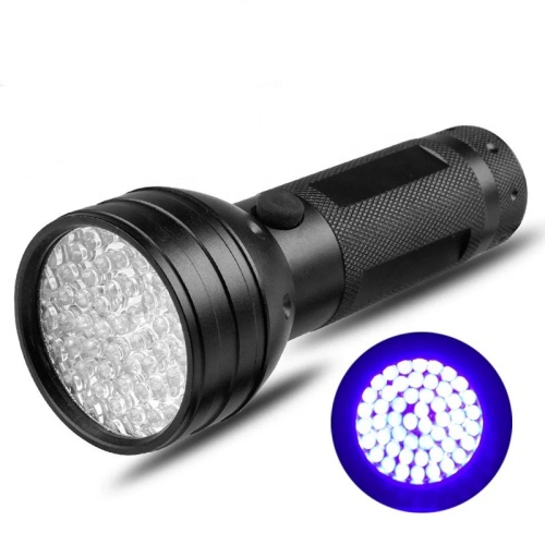 Wason Hot Sale Professional 51*LED 395nm Wavelength Black Light UV Flashlight Ultraviolet Blacklight Detector Torch Light