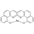 ベリリウム、ビス（ベンゾ［ｈ］キノリン−１０−オラト−ｋＮ １、ｋＯ １０） - 、（５７２５４０７３、Ｔ − ４） -  ＣＡＳ １４８８９６−３９−３