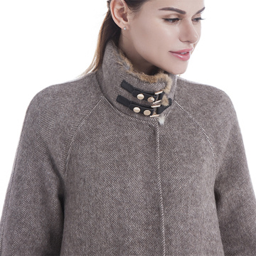 Nuovi stili Cappotto invernale in cashmere con collo alto