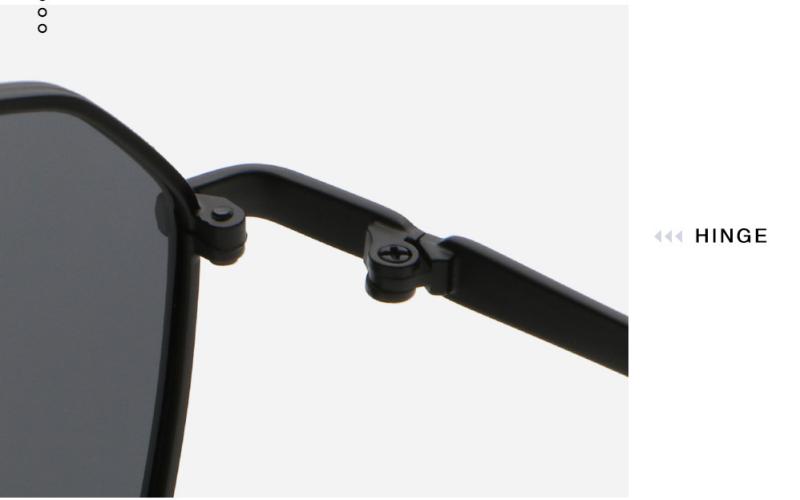 TAC Polarized Polygon Metal Aviator Sunglasses ME2167-Hinge TAC Polarized Polygon Metal Aviator Sunglasses ME2167-Hinge