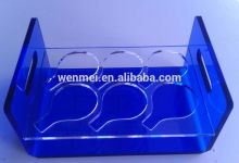 High quality acrylic wine bottle holder, red wine display rack