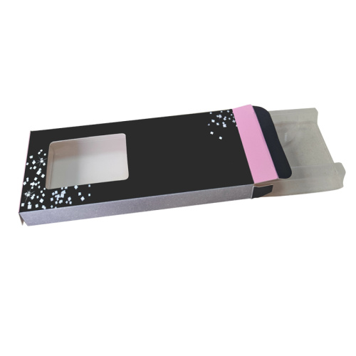 Customized PVC window false eyelash packaging box