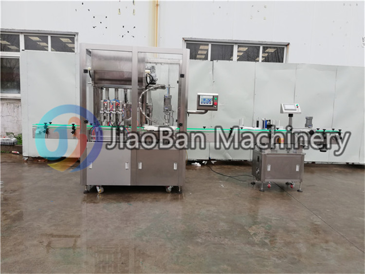 JB-NJ4 Automatic small bottle filling and capping machine mango sauce fruit jam bottling machine Shanghai manufacturer