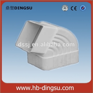 Plastic PVC rain gutter 90 degree downspout elbow