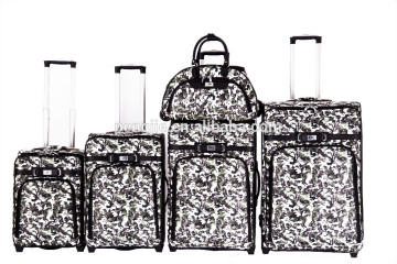 PU Leather Luggage Case Trolley Bag