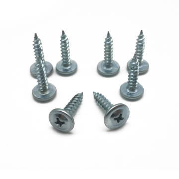 Blue white zinc tapping screw