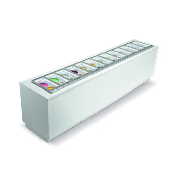 Commercial Upright Freezer for Refrigerated Showcases and Ice Cream Displays