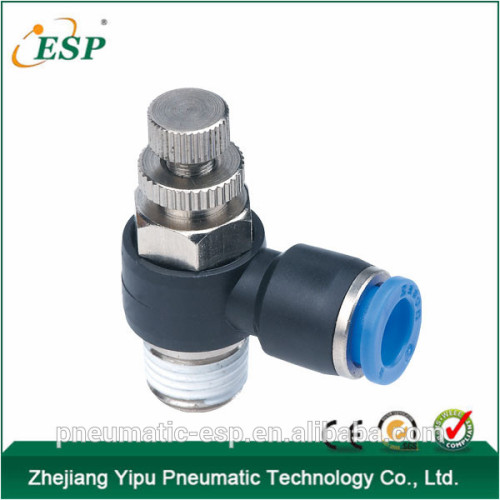 ESP high quality pneumatic elbow plastic speed control fittings for tube