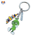 Metal custom cheap enamel keychain for gift