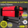 80W CO2-lasergraveur met kleurenscherm 700 * 500 mm