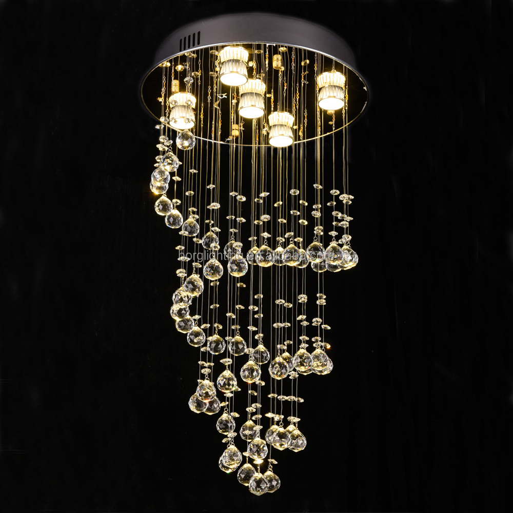 New Stylish Double Layer chandelier crystal beads chandelier led lights chandeliers pendent