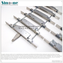 steel door lever action flush bolts