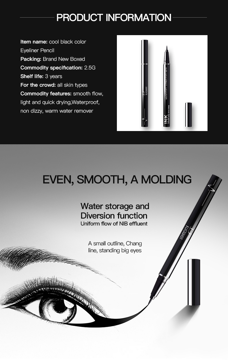 High Quality Make up Cosmetic Waterproof Eyeliner Pencil OEM Liquid Eyeliner
