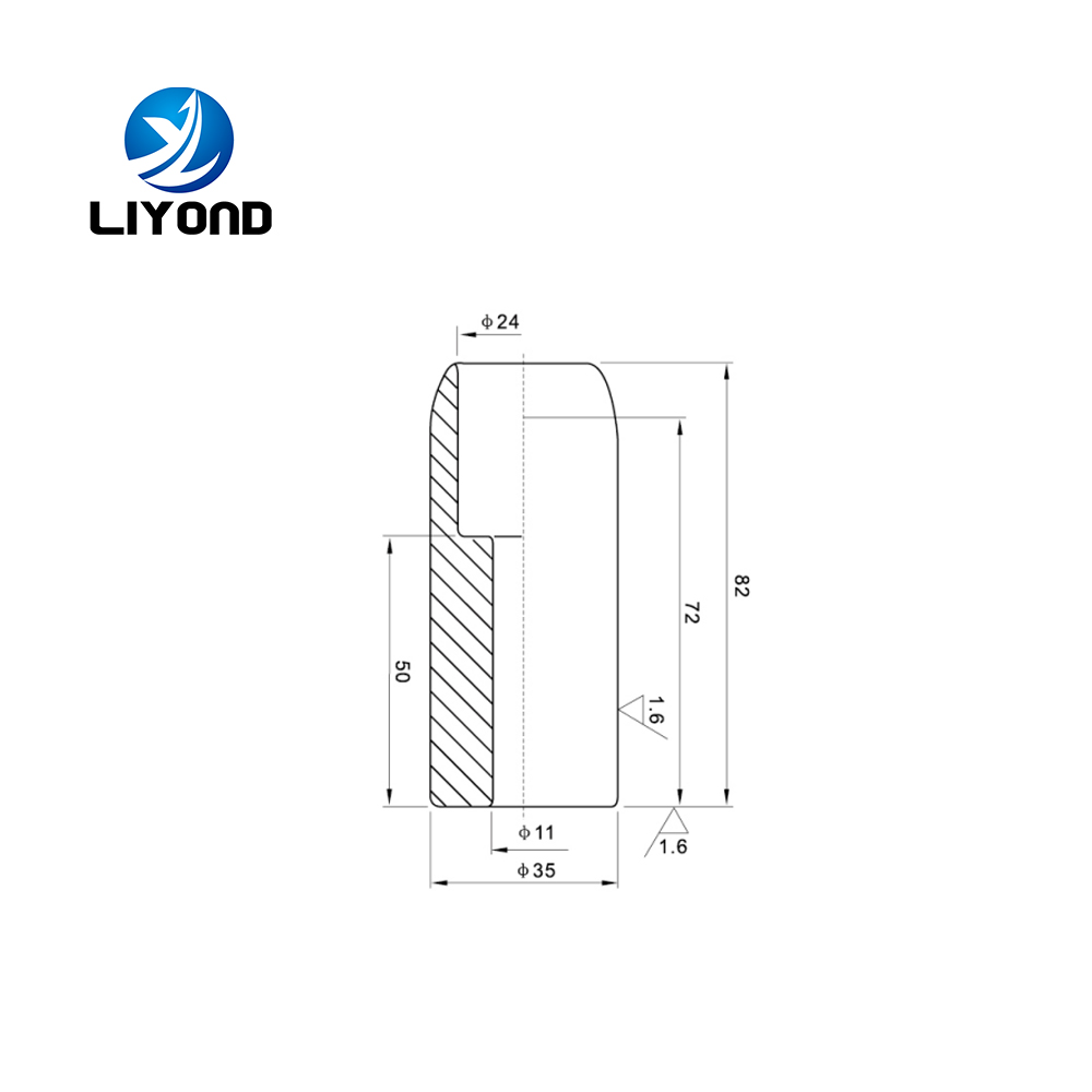 LYB101 High voltage electrical silver contactsT2 red copper fixed contact static contact