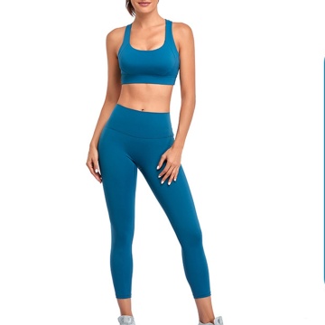 Cross back women fitness yoga sets