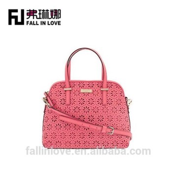 Pierced beautiful pink color young girl handbag women bags lady handbag