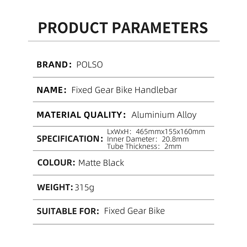 Выпраўленая ручка ровараў для ровараў дарожнай ручкі