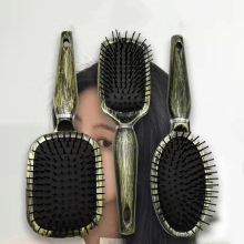 2022 New Design Luxury Vintage Copper Mirror Comb Hair Detangler Combs