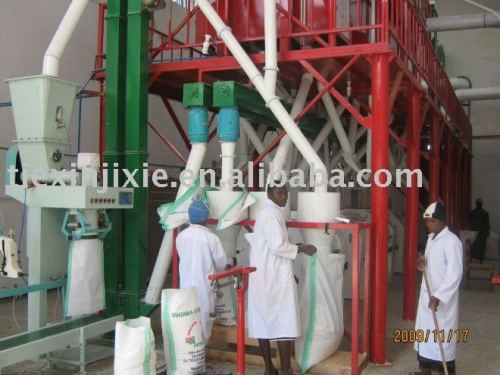 whole set maize milling machine,compact grian flour equipment