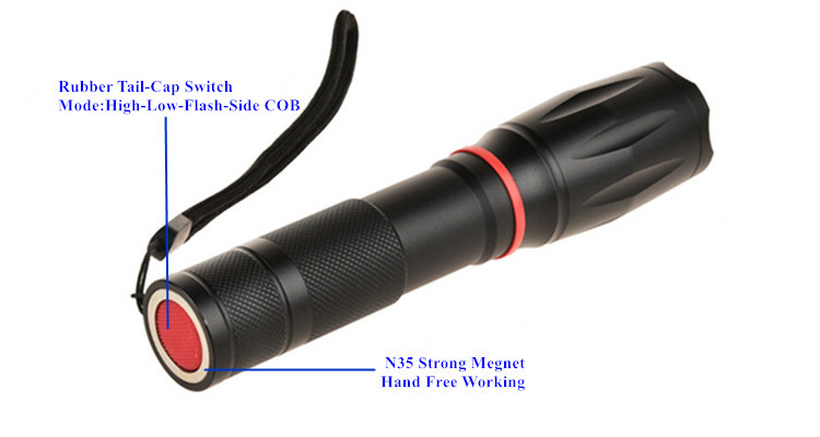 Magnetic Base Flashlight