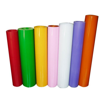 Semitransparent colorful PVC sheets