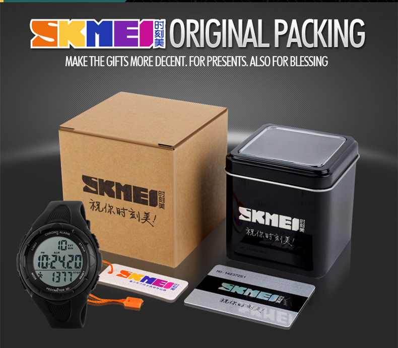 skmei 1108 new products modern design sport jam tangan watch pedometer