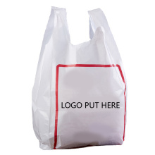 Compostable plastic thick t shirt packaging bags with logos