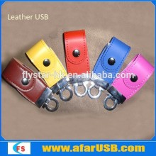 Leather usb flash drive USB flash stick, Custom logo leather usb stick memory, high quality usb pendrive1gb,4gb,8gb,16and more