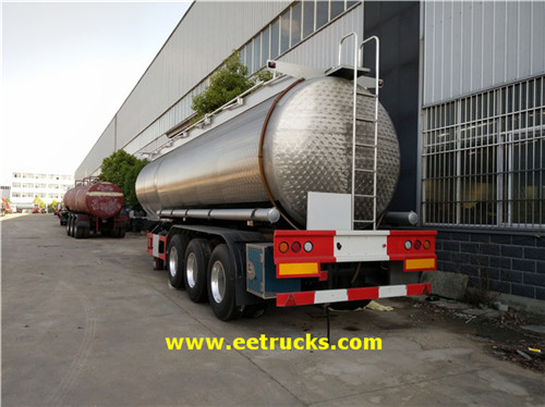 3 Axle 34000L Hydrogen Peroxide Tank Trailers