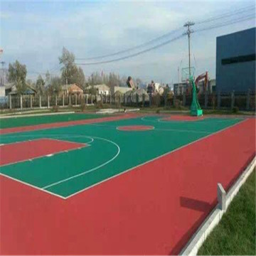 Modular interlocking floor for sport courts and home courts