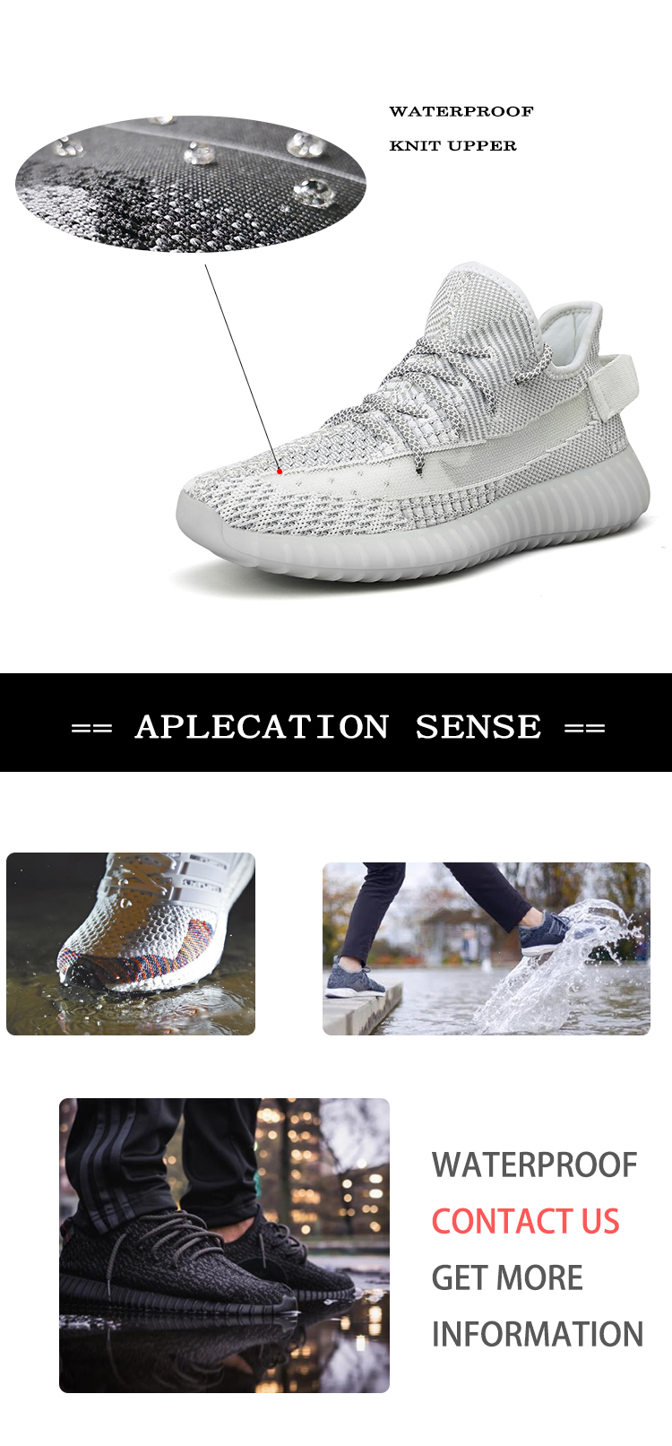 JINJIANG Factory flying athletic breathable running white woman 3d knitting fabric sock oem waterproof knitted men sneakers