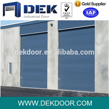 Windproof galvanized steel fire rated rolling door